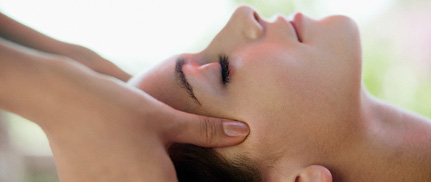 Woman Enjoying a Massage